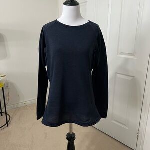Navy Long Sleeve Women's Top